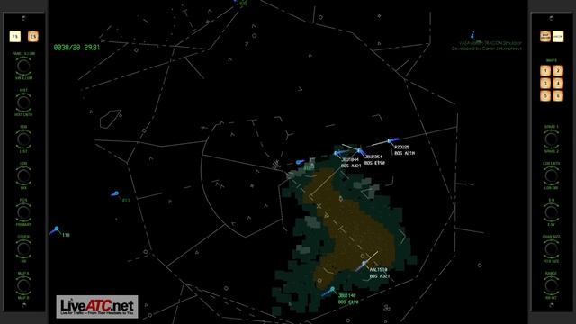 ATC RADAR | [A90] | Boston Tracon (FINAL Sector) смотреть онлайн