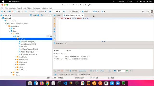 45. Delete Query in SQL | MYSQL | RDBMS смотреть онлайн