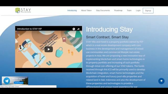 [ICO]STAY - это служба развития недвижимости на основе blockchain смотреть онлайн