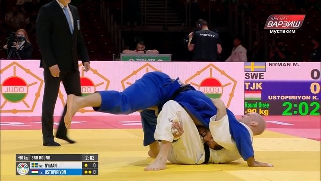 Маркус НЮМАН vs Комроншоҳ УСТОПИРИЁН, -90kg, Даври 3, Чемпионати ҷаҳон оид ба ҷудо 2021 смотреть онлайн