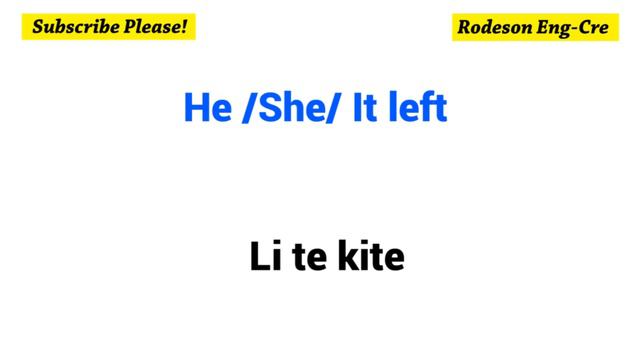 To leave = Kite – Simple Present, Simple Past, Simple Future and Conditional смотреть онлайн
