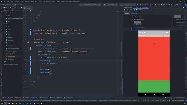 Flutter [widgets] Просто о позиционировании. Column | Row смотреть онлайн