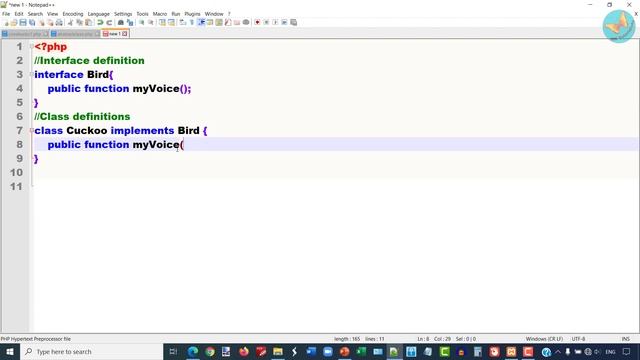 Interface in PHP смотреть онлайн