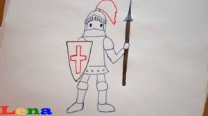 Ritter zeichnen - Malen  - how to draw a knight  - как рисовать рыцаря