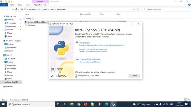 Python Installation in Windows смотреть онлайн