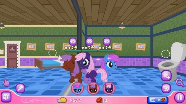 ПОНИ В БОЛЬНИЦЕ #2. Лечим поняшек. Игра как мультик Pony pet hospital смотреть онлайн