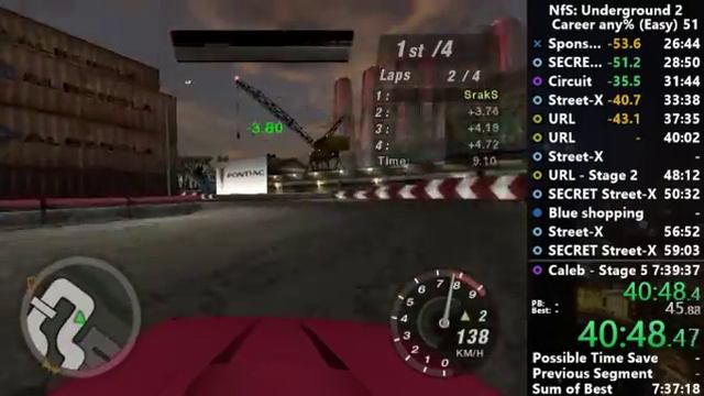Need For Speed: Underground 2 SpeedRun (Segmented) In 7:05:28 #1 смотреть онлайн