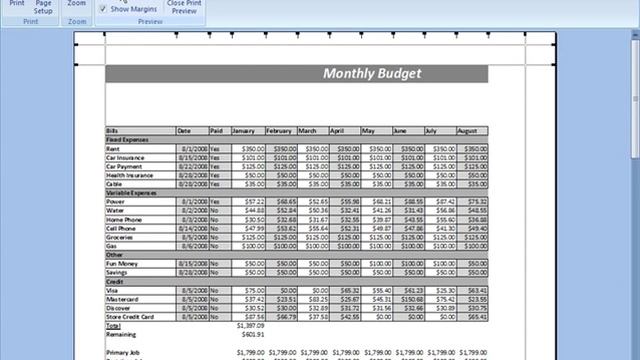 Excel 2007 Tutorial: Printing смотреть онлайн