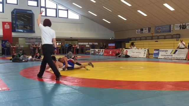 Finale Der Männer In 61 Kg. Offene Mitteldeutsche Meisterschaft 2016. Ringen Wie Jordan Burroughs