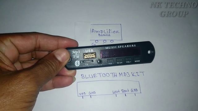 BLUETOOTH MP3 KIT CONNECTION WITH ANY AMPLIFIER смотреть онлайн