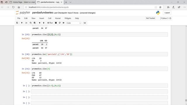 pandas (Parte 16) - INDIZACIÓN, SELECCIÓN EN DataFrame CON loc, iloc смотреть онлайн