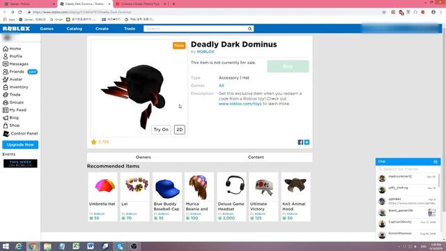 ROBLOX JUST RELEASED A NEW TOY ITEM (DEADLY DARK DOMINUS) смотреть онлайн