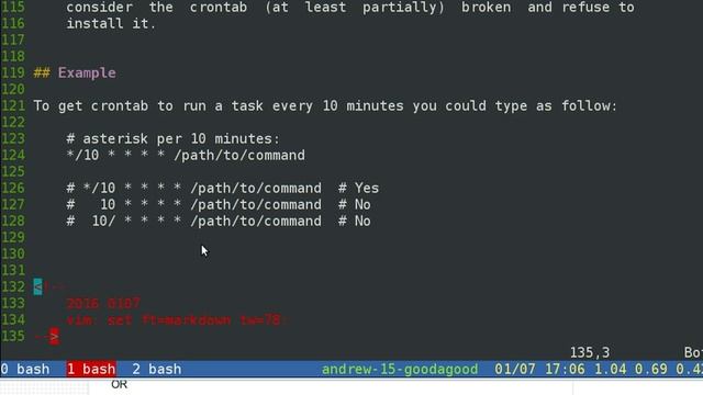 Cron Linux Job Schedule Crontab
