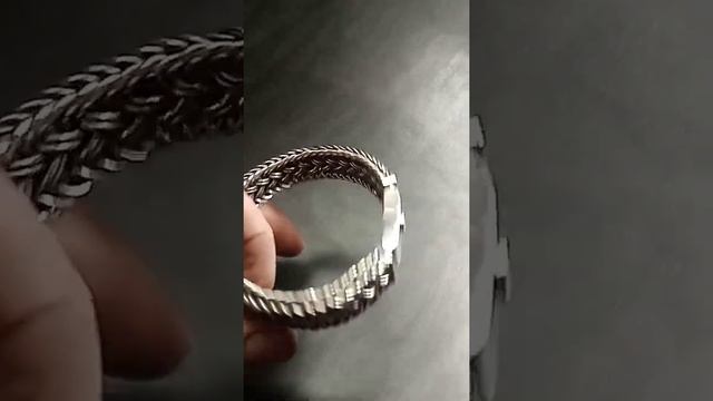 Браслет серебро. Тайское плетение. смотреть онлайн