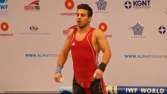 Almaty 2014 Men 85 kg Kianoush Rostami 178 kg snatch смотреть онлайн