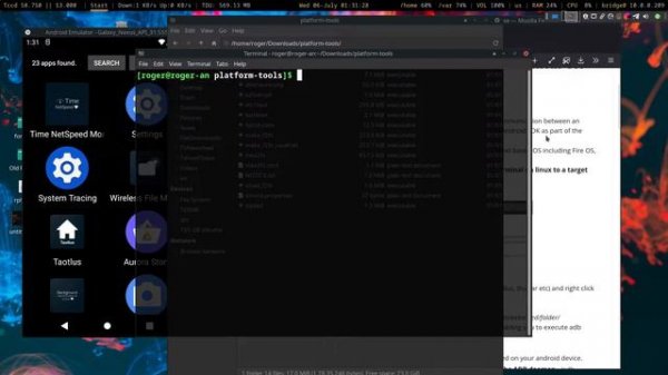 Run ADB commands from linux terminal