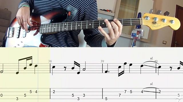 Anouk - Nobody's Wife BASS COVER + PLAY ALONG TAB + SCORE смотреть онлайн