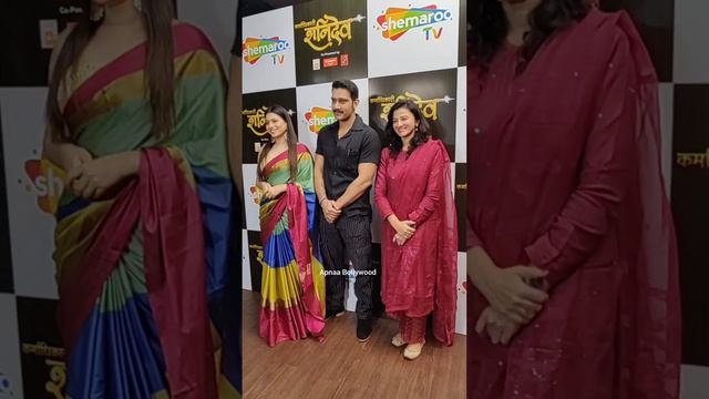 Vineet Kumar Chaudhary With Aparna Dixit And Suhasi Dhami At Karmadhikari Shanidev Serial Promotion