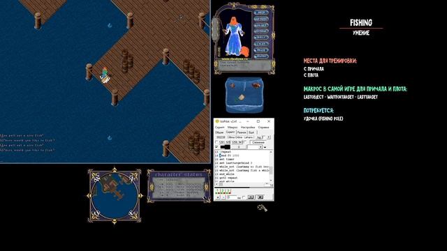 Как прокачать это умение - Fishing (Ultima Online, шард - The Abyss) смотреть онлайн