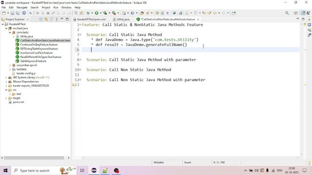 Call Java Methods in Karate | DataFaker | REST API Testing Tutorials Beginners | Malayalam | #16 смотреть онлайн