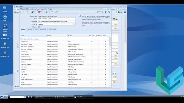 04a - Customizing a form layout in Workbooks CRM смотреть онлайн