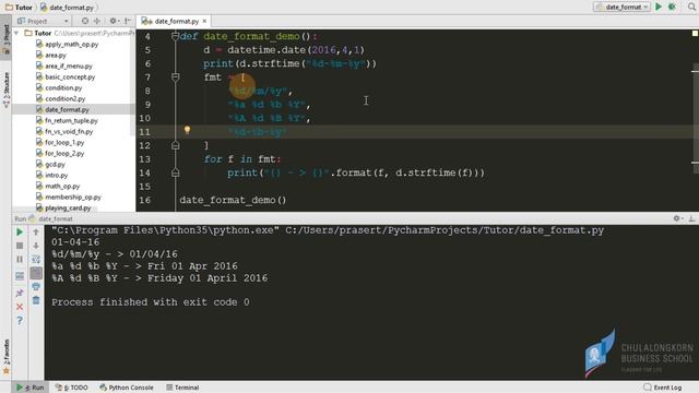 สอนไพธอน Python 3: การจัดรูปแบบการแสดงผลข้อมูลวันและเวลา (date/time format) смотреть онлайн