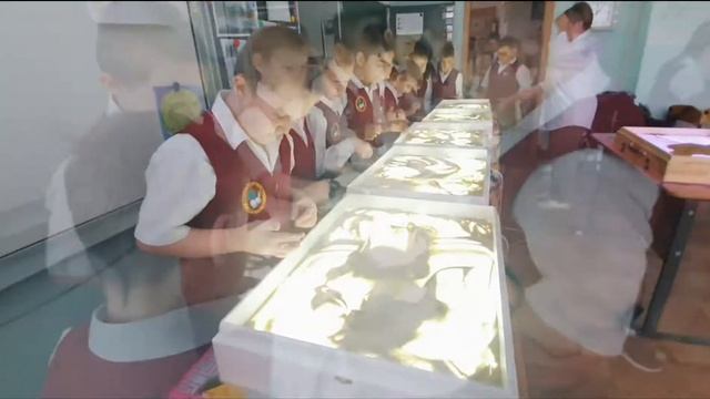 Мастер-класс в г. Минеральные Воды, школа №7, рисование песком смотреть онлайн