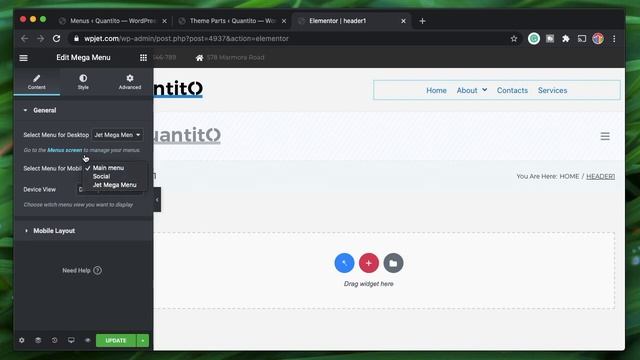How to build mega menu in WordPress - Elementor and Jet Menu by Crocoblock смотреть онлайн