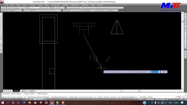 TUTORIAL AUTOCAD BASIC - PIG LAUNCHER(MITT CILEGON)AGUS смотреть онлайн