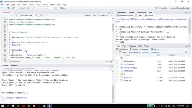 R Documentation using RStudio and Roxygen смотреть онлайн