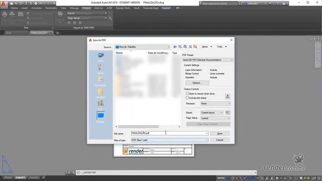 39 - Exportation du projet | AutoCAD 2018 2D Essentials смотреть онлайн