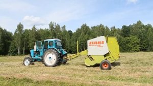 Пресс-подборщик claas rollant 42 farmer  с трактором т 40.
