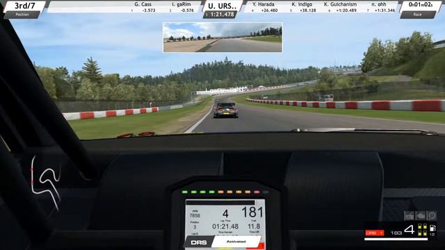RaceRoom | gaRim(KR) vs Ursula(JP) - Last 3 Laps (Battle for 2nd) смотреть онлайн