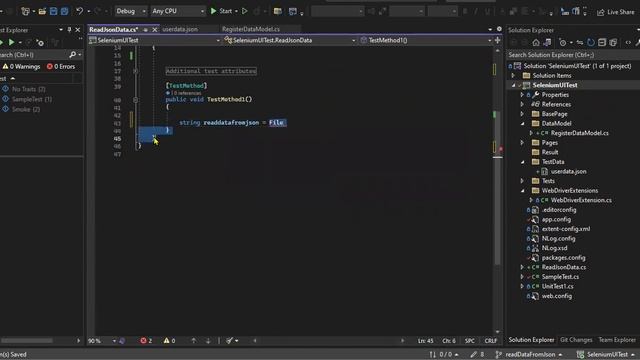 Selenium WebDriver With C# Workshop JsonReader Part 5 смотреть онлайн