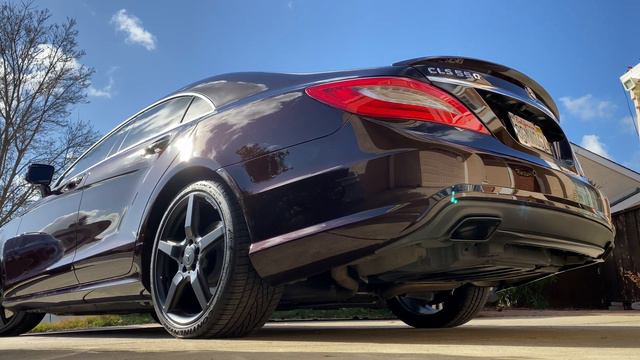 Mercedes Benz CLS550 W218 Full Catback Straight Pipe - Cold Start And Revs