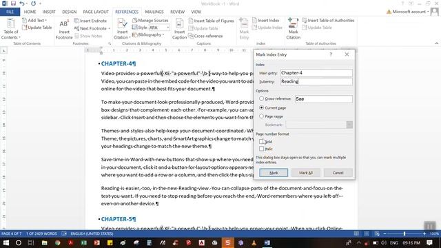 MS Word Tamil | Mark Entry, Insert Index & Update Index смотреть онлайн