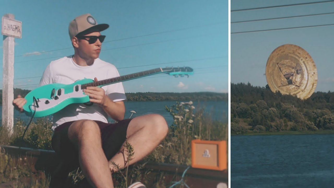 Импровизация на Горбатом мосту, Калязин, радиотелескоп ТНА-1500, Строй DGDFCD, Epiphone Melody Maker смотреть онлайн