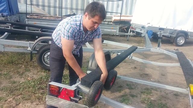 Доработка лодочного прицепа МЗСА 81771Е. Тюнинг прицепа. ЦЛП АРИВА. смотреть онлайн