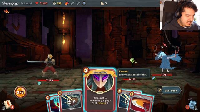 Beginner Attempts To Clear Act 1 First Try - Slay The Spire - Part 1 смотреть онлайн