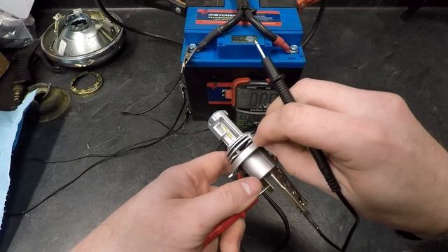 Motorcycle LED Headlight Conversion - Install and Test! смотреть онлайн