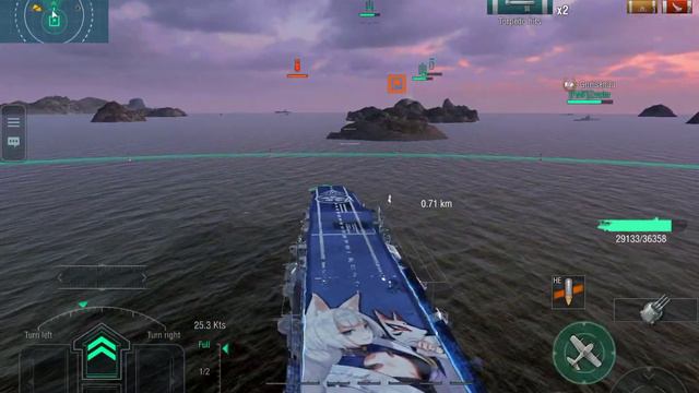 Wows Blitz: Kaga Gameplay смотреть онлайн