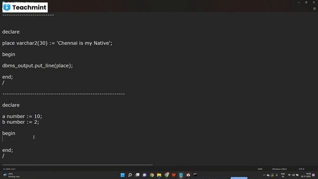 Day 2 : Oracle Anonymous Block Structure in PLSQL смотреть онлайн