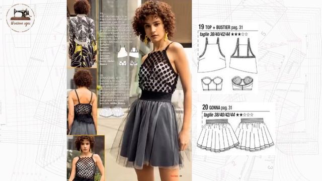 LA MIA BOUTIQUE 8-9 2022/ Italy/ LINE DRAWINGS. Итальянский выпуск август-сентябрь. Тех.рисунки смотреть онлайн