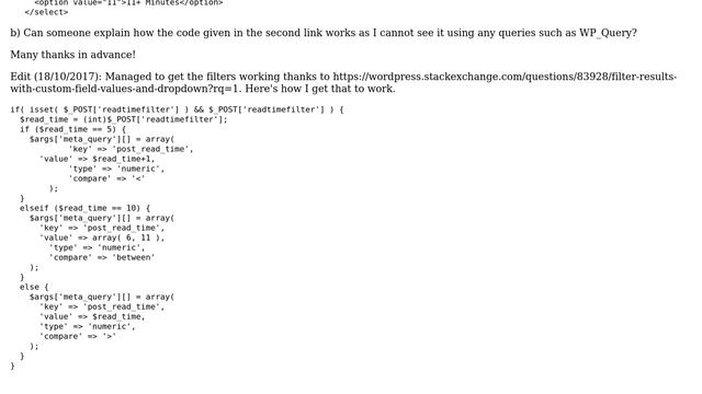 Wordpress: How to use a dropdown to filter posts by custom field? смотреть онлайн