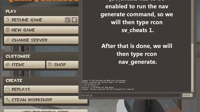 Team Fortress 2 - How To Generate Map Navigation Mesh For Bots!!! смотреть онлайн