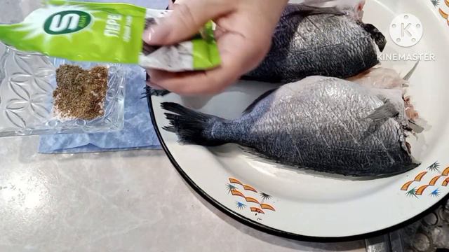 Дорадо с овощами . Dorado Kökönistermen.