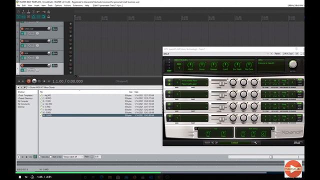 05. Битмейкинг в Reaper. Пишем аккорды. Подключаем виртуальный инструмент Xpand смотреть онлайн
