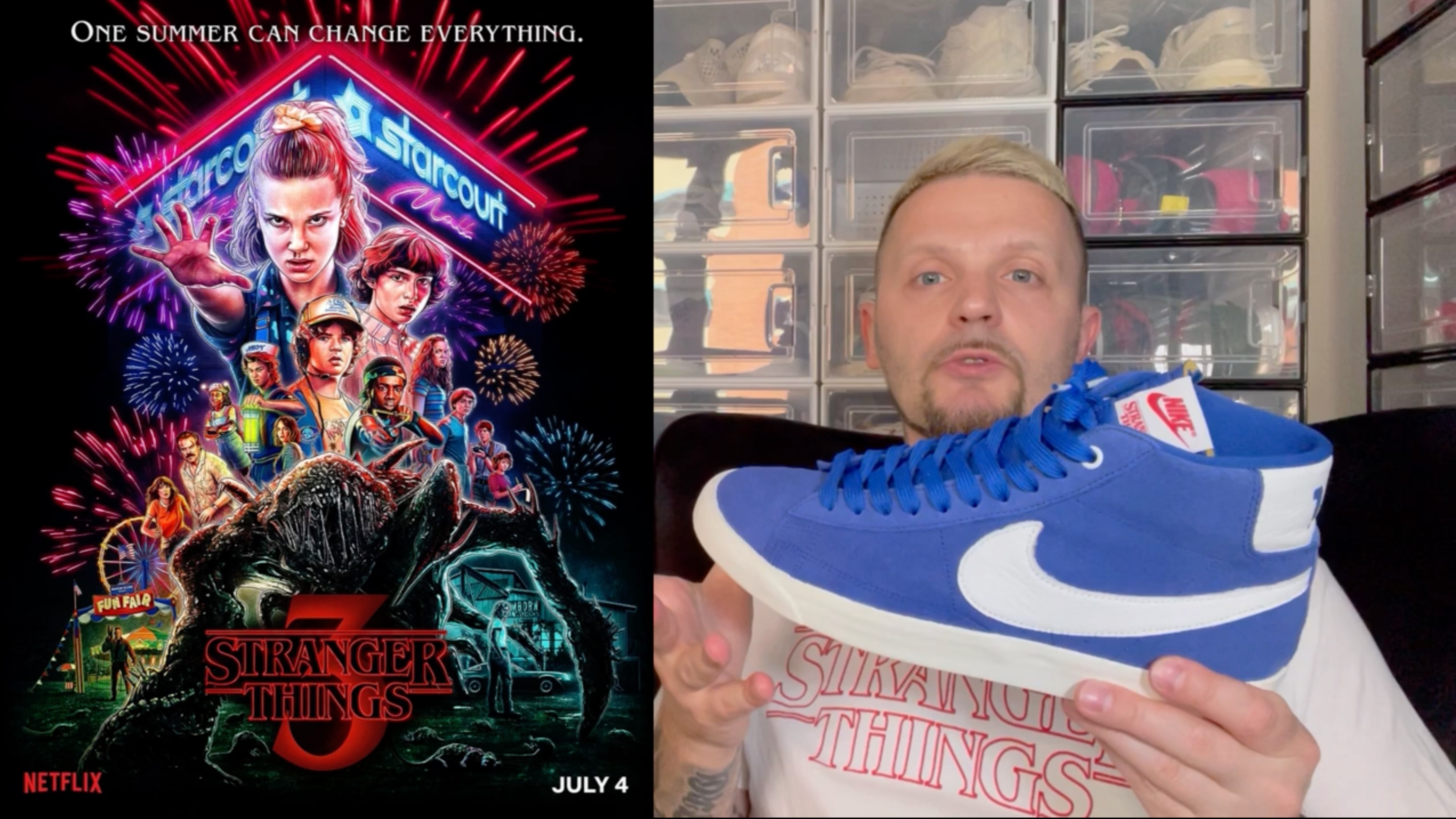 Обзор кроссовок №201: Nike Blazer Mid x Stranger Things "Independence Day Pack" смотреть онлайн