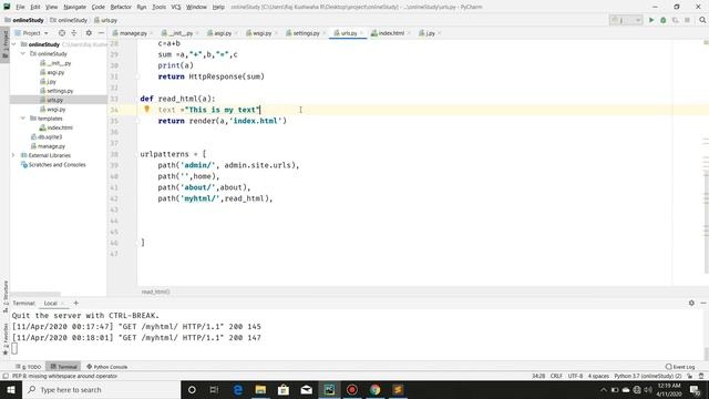 Django Tutorial - render function смотреть онлайн