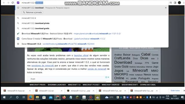 COMO INSTALAR MINECRAFT JAVA EDITION 1.5.2 NO SEU COMPUTADOR 2022 SEM ERRO смотреть онлайн
